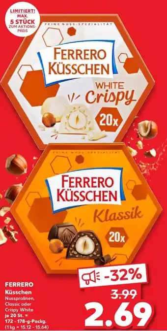 Kaufland FERRERO Küsschen Angebot