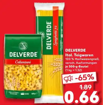 Kaufland DELVERDE Ital. Teigwaren Angebot