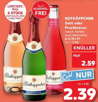 Kaufland ROTKÄPPCHEN Sekt oder Fruchtsecco Angebot