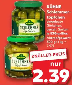 Kaufland KÜHNE Schlemmertöpfchen Angebot