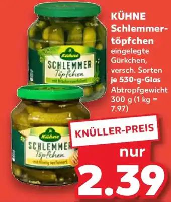 Kaufland KÜHNE Schlemmertöpfchen Angebot