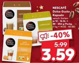 Kaufland NESCAFÉ Dolce Gusto Kapseln Angebot