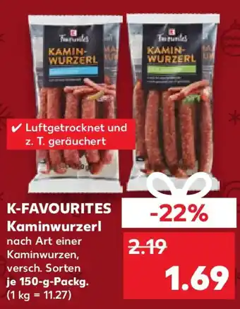 Kaufland K-FAVOURITES Kaminwurzerl Angebot