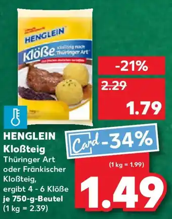 Kaufland HENGLEIN Kloẞteig Angebot