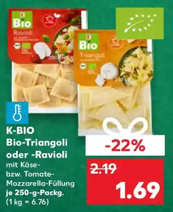 Kaufland K-BIO Bio Triangoli oder Ravioli Angebot