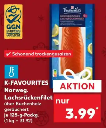 Kaufland K-FAVOURITES Norweg. Lachsrückenfilet Angebot