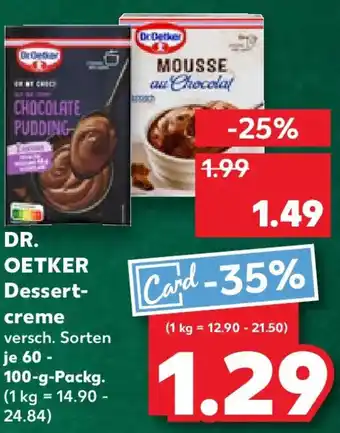 Kaufland DR. OETKER Dessertcreme Angebot