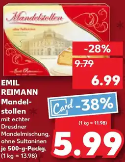 Kaufland EMIL REIMANN Mandelstollen Angebot