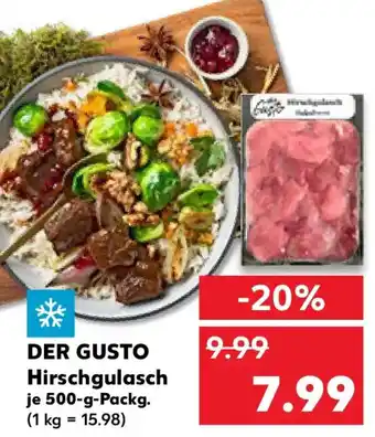 Kaufland DER GUSTO Hirschgulasch Angebot
