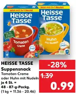 Kaufland HEISSE TASSE Suppensnack Angebot