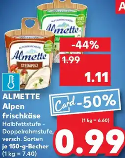 Kaufland ALMETTE Alpen frischkäse Angebot