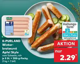Kaufland K-PURLAND Winterbratwurst Apfel Style Angebot