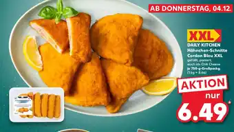 Kaufland DAILY KITCHEN Hähnchen Schnitte Cordon Bleu XXL Angebot