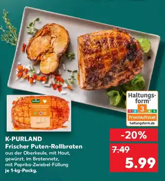 Kaufland K-PURLAND Frischer Puten Rollbraten Angebot