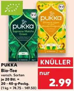 Kaufland PUKKA Bio Tee Angebot
