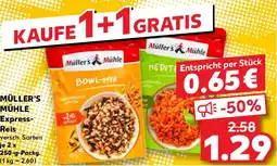 Kaufland MÜLLER'S MÜHLE Express Reis Angebot