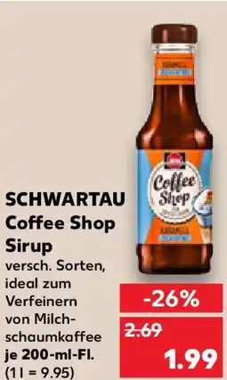 Kaufland SCHWARTAU Coffee Shop Sirup Angebot