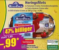 Norma RUGENFISCH Heringsfilets Angebot
