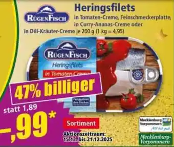 Norma RUGENFISCH Heringsfilets Angebot