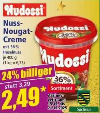 Norma Nudossi Nuss Nougat Creme Angebot