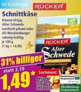 Norma RÜCKER Schnittkäse Angebot