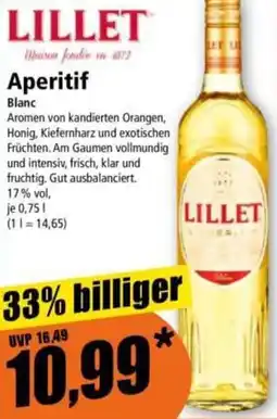 Norma LILLET Aperitif Blanc Angebot