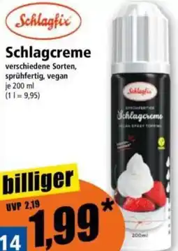 Norma Schlagfix Schlagcreme Angebot