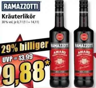 Norma RAMAZZOTTI Kräuterlikör Angebot