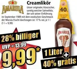 Norma AMARULA Creamlikör Angebot