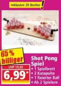 Norma Shot Pong Spiel Angebot