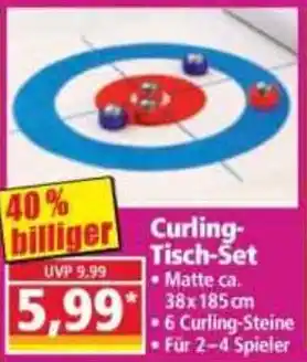 Norma Curling Tisch-Set Angebot