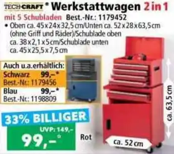 Norma TECH-CRAFT Werkstattwagen 2in1 Angebot