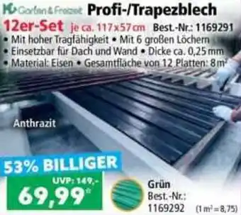 Norma Garten & Frezeit Profi-/Trapezblech Angebot