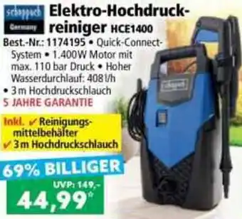 Norma Scheppach Elektro-Hochdruckreiniger HCE1400 Angebot