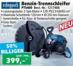 Norma Scheppach Benzin-Trennschleifer PTS400 Angebot
