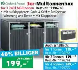 Norma Garten & Freizeit 3er-Mülltonnenbox Angebot