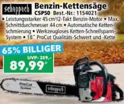 Norma Scheppach Benzin-Kettensäge CSP50 Angebot