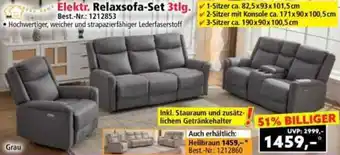 Norma Elektr. Relaxsofa-Set 3tlg. Angebot