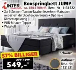Norma INTER handels Boxspringbett JUMP Angebot