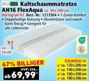 Norma Kaltschaummatratze AH16 FlexAqua Angebot