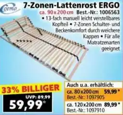 Norma 7-Zonen-Lattenrost ERGO Angebot