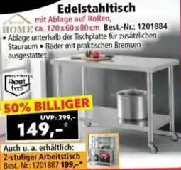 Norma Edelstahltisch Angebot