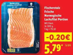 Lidl Fischerstolz Frische Norwegische Lachsfilet Portion Angebot