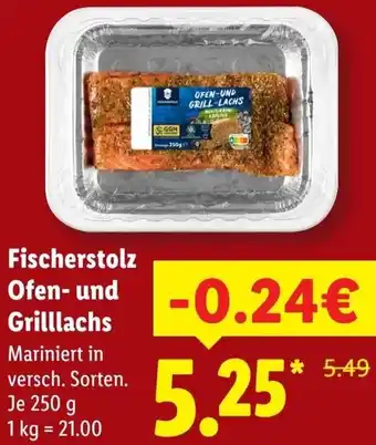Lidl Fischerstolz Ofen- und Grilllachs Angebot