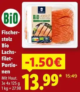 Lidl Fischerstolz Bio Lachsfilet Portionen Angebot
