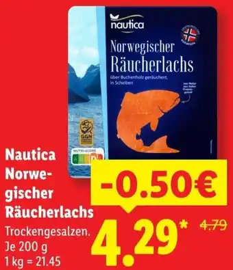 Lidl Nautica Norwegischer Räucherlachs Angebot