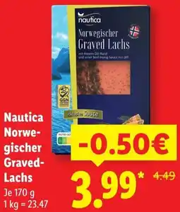 Lidl Nautica Norwegischer Graved Lachs Angebot
