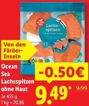 Lidl Ocean Sea Lachsspitzen ohne Haut Angebot