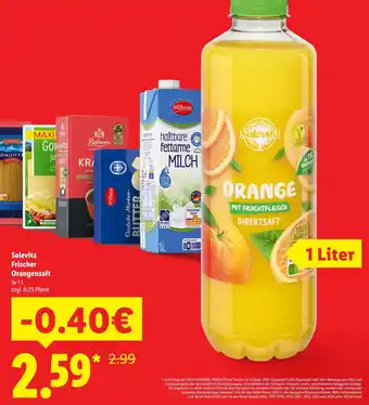 Lidl Solevita Frischer Orangensaft Angebot