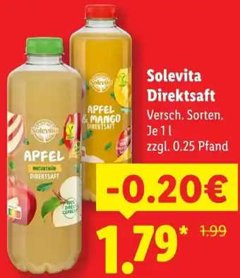 Lidl Solevita Direktsaft Angebot
